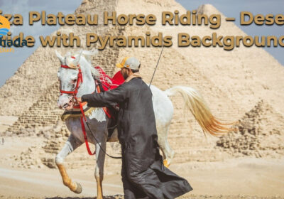 Giza Plateau Horse Riding – Desert Ride with Pyramids Background