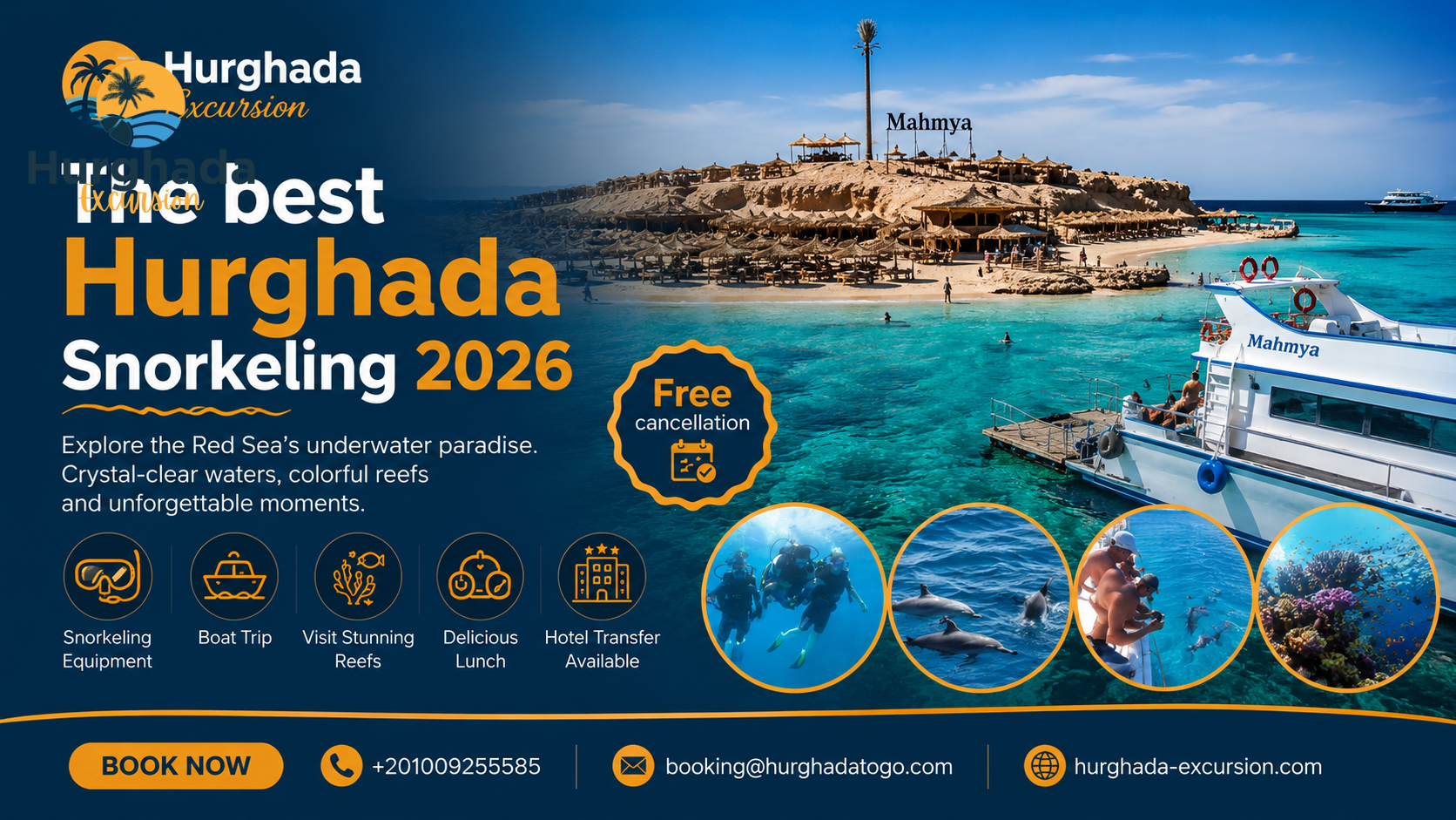 The best Hurghada Snorkeling 2026 Free cancellation